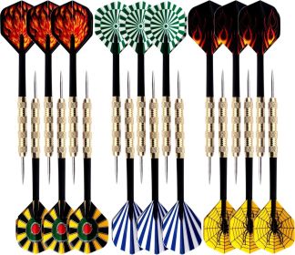 Steel Tip Darts Set,Professional Darts Metal Tip,Metal Darts for Dartboard,18 pcs Steel Tip Darts Set,Professional Darts Metal Tip,Metal Darts for Dartboard,18 pcs