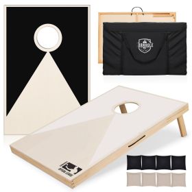Solid Wood Premium Cornhole Set - 3 Feet x 2 Feet Game Boards, Includes Set of 8 Corn Hole Toss Bags Solid Wood Premium Cornhole Set - 3 Feet x 2 Feet Game Boards, Includes Set of 8 Corn Hole Toss Bags